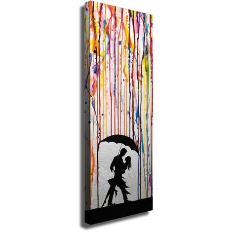 Decorazione artistica da parete con stampa su tela Painting Multicolore