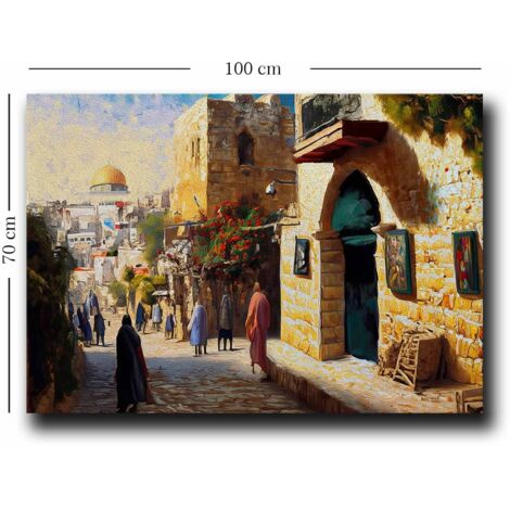 Decorazione artistica da parete con stampa su tela Painting Multicolore