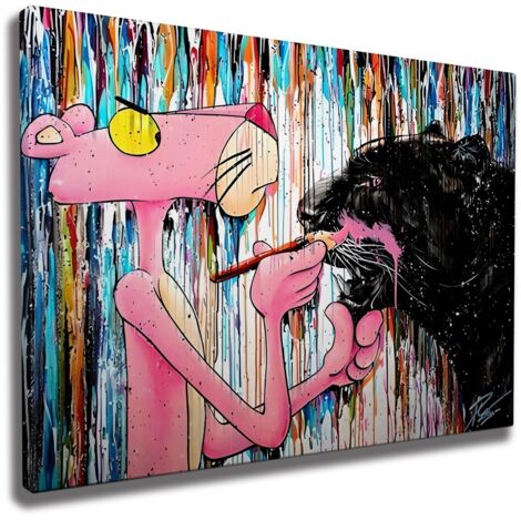 Decorazione artistica da parete con stampa su tela Painting Multicolore