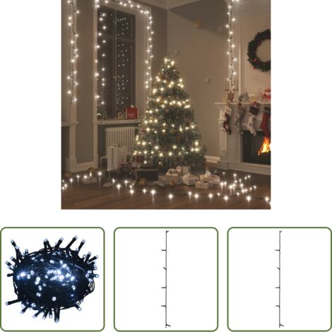 Decorazione casa -  Stringa Luci 2000 LED Interni Esterni 200m IP44 Bianco Freddo