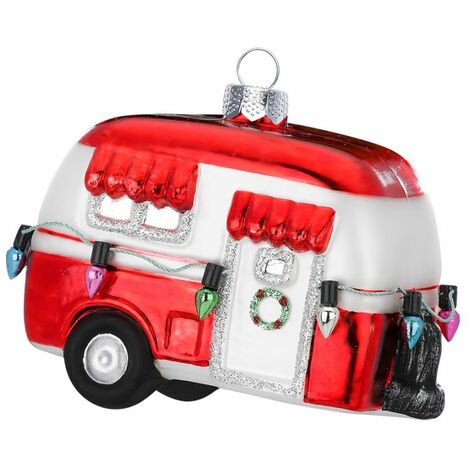 DECORAZIONE DA APPENDERE A FORMA DI CARAVAN 9,5CM