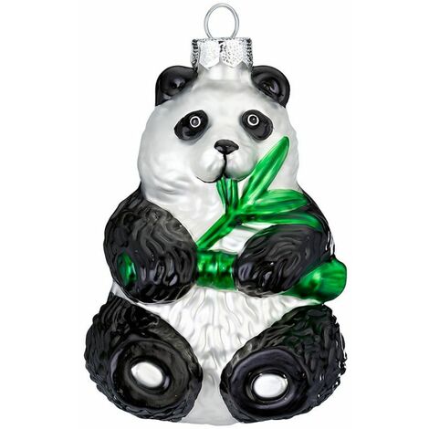 DECORAZIONE DA APPENDERE A FORMA DI PANDA MULTICOLOR 12CM