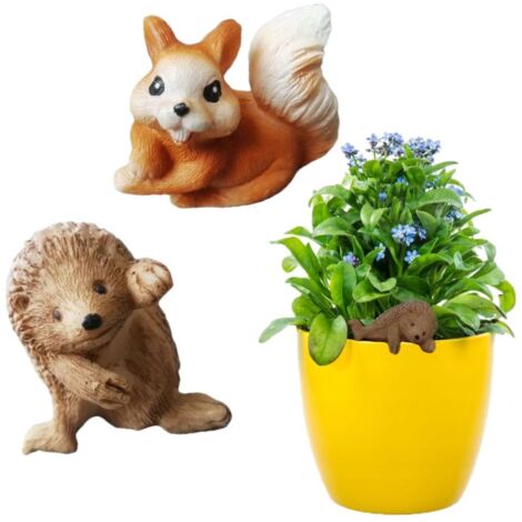 DECORAZIONE DA GIARDINO PER VASO, PENDENTE PER VASO, FIGURA, 2 PEZZI