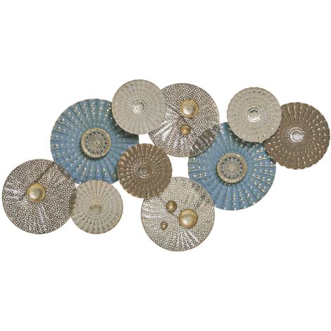 Decorazione da parete blu e beige HASSIUM