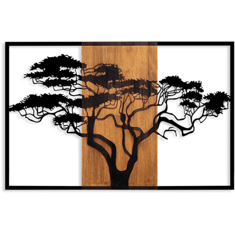 Decorazione da parete in legno Accessory Noce Nero