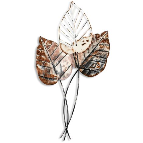 Decorazione da parete in metallo Accessory Marrone Nero
