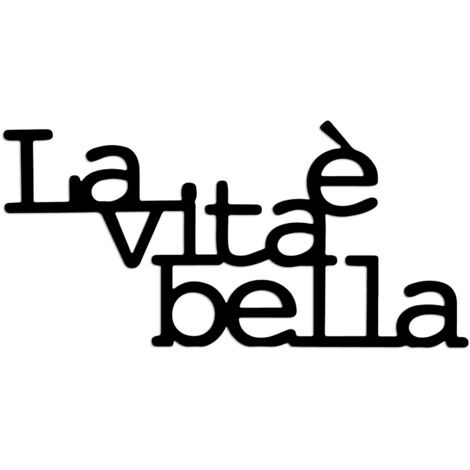 Decorazione da parete in metallo Accessory Nero