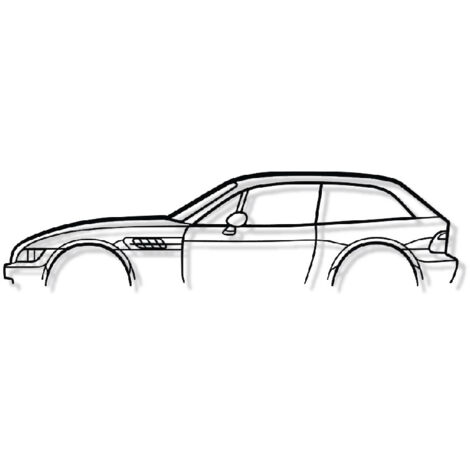 DECORAZIONE DA PARETE IN METALLO - Z3 M COUPE - Decorazione da parete - 100CM