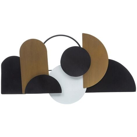 Decorazione da parete juliette in legno e metallo 70x36cm - Atmosphera créateur d'intérieur