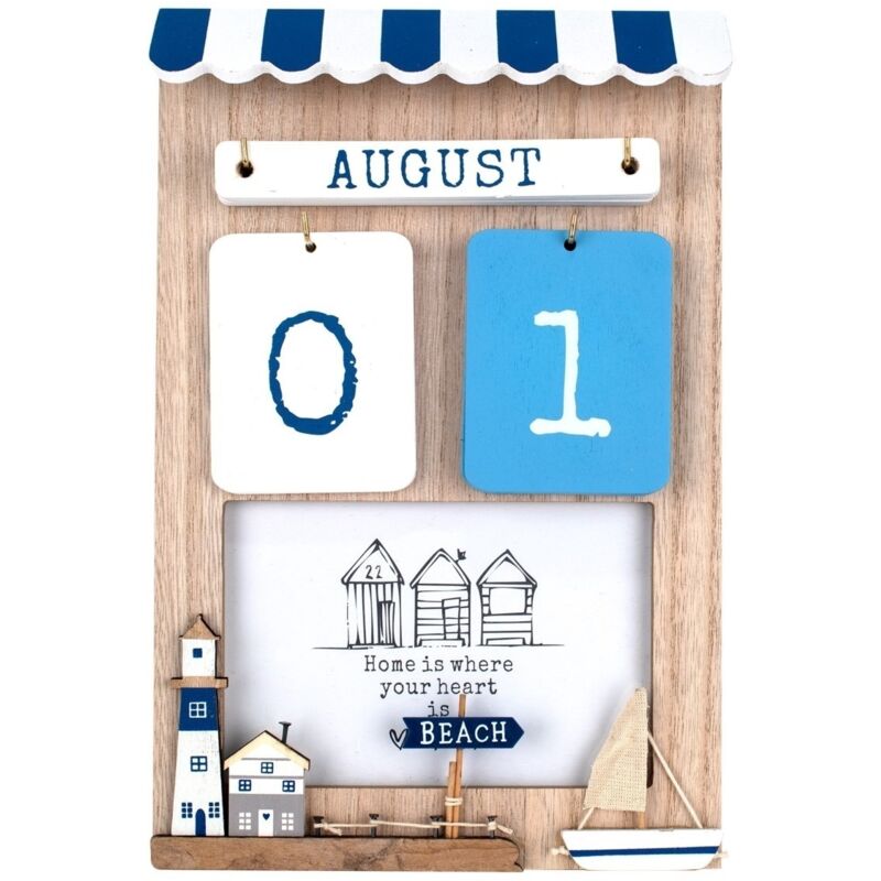 Signes Grimalt - Calendario Wall Adorno Piastre di legno multicolore calendario 5x20x30cm 25660