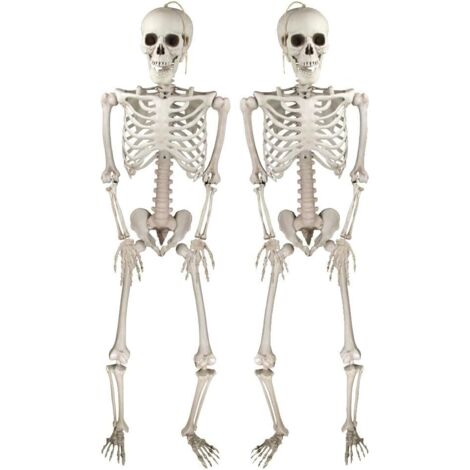 Decorazione di Halloween a forma di teschio realistico, decorazione mobile a forma di teschio per Halloween, adatta per uso interno ed esterno, accessori per feste di Halloween