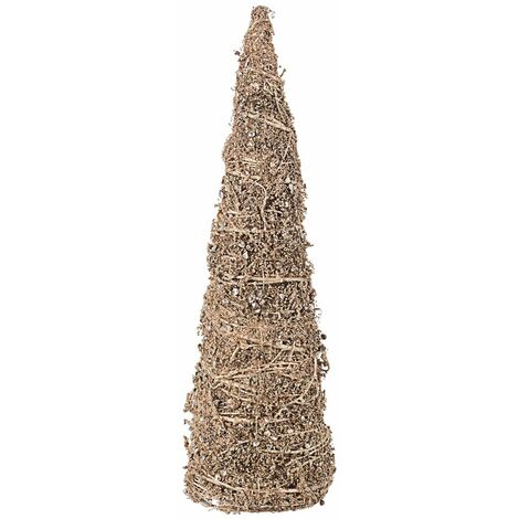 Decorazione di Natale Cono con Rami di Pino e Muschio Alberello Cono Forest Oro