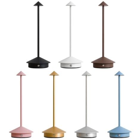 Decorazione domestica a LED moderna semplice in lega di alluminio creativa fungo luce notturna ristorante lampada da tavolo comodino luce d'atmosfera luce periferica