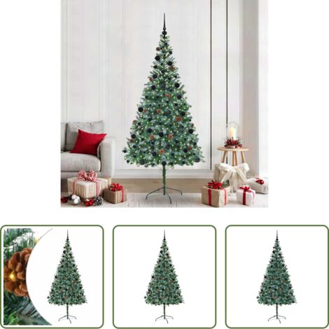 Decorazione esterna -  Albero di Natale artificiale Verde 210 cm PVC e Acciaio