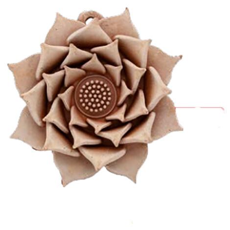 DECORAZIONE FIORE PETALI CM.15 ROSA IN TERRACOTTA