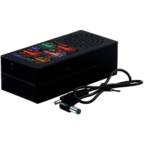 Decorazione "Firework SoundBox" per Villaggio di Natale e presepe, in Plastica da h 5,6 cm