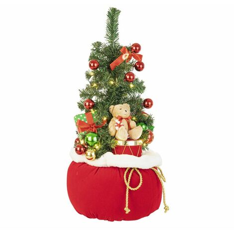 DECORAZIONE FRANK PINO CON SACCO E LED H60
