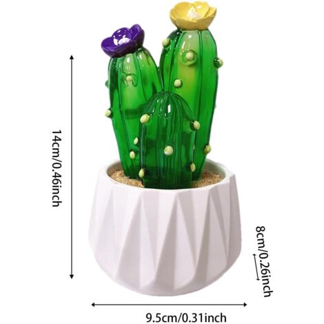 Decorazione generica di cactus simulato, cactus artificiale in vaso, decorazione di cactus simulato in vaso artificiale  Simulazione di cactus artificiale Pianta in vaso Decorazione per la casa e il s