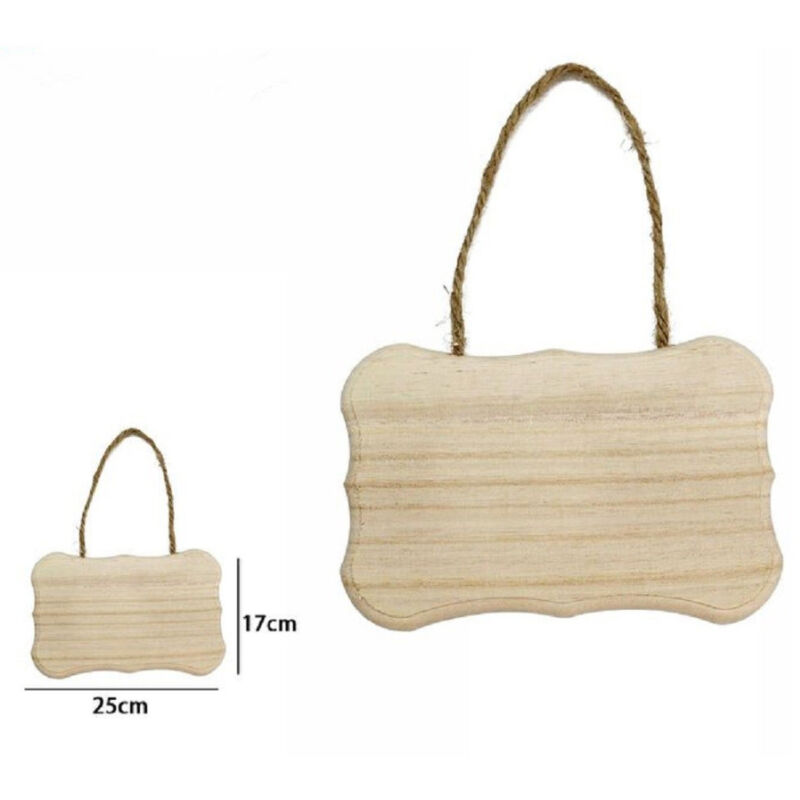 Trade Shop Traesio - Trade Shop - holzdekoration 25 x 17 cm decoupage zum aufhängen mit seilzeichen 68098 -