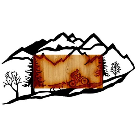 Compra Decorazione da parete in legno montagne - Pannello