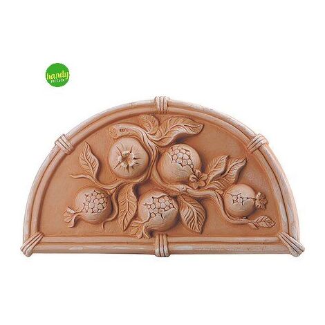 Decorazione in terracotta Antico Mestiere pannello decoro melograno
