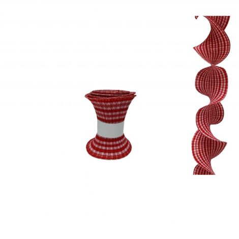 DECORAZIONE IN TESSUTO SPIRALE DIMENSIONE 12.5X180 CM ROSSO