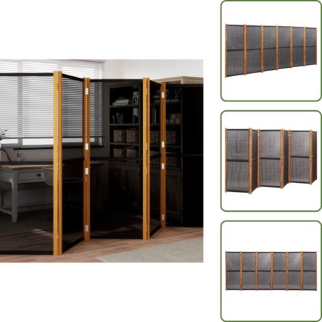 Decorazione interna - vidaXL Paravento a 6 Pannelli Nero 420x180 cm - Paravento pieghevole