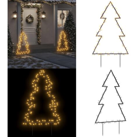 Decorazione Luminosa Natalizia con Picchetti Albero 115LED 90cm - Luci natalizie - Albero luminoso