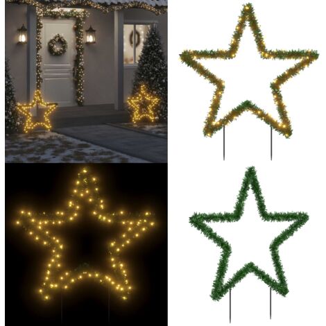 Decorazione Luminosa Natalizia con Picchetti Stella 115LED 85cm - Luci natalizie - Stella luminosa