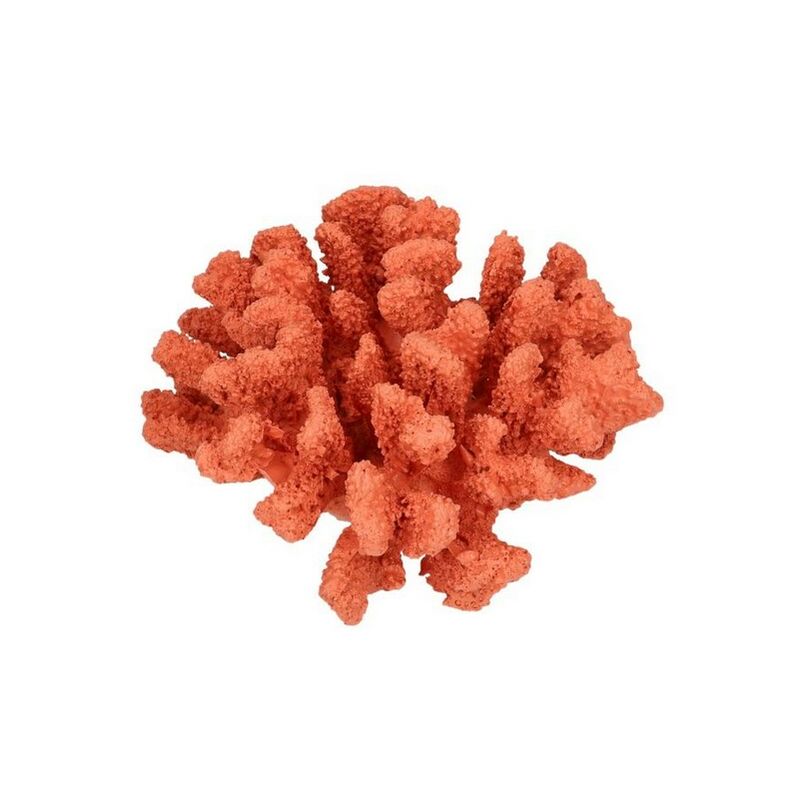 Image of Vacchetti - decorazione mare corallo resina arancione CM17,5X16,5H9 ART.51239900AR