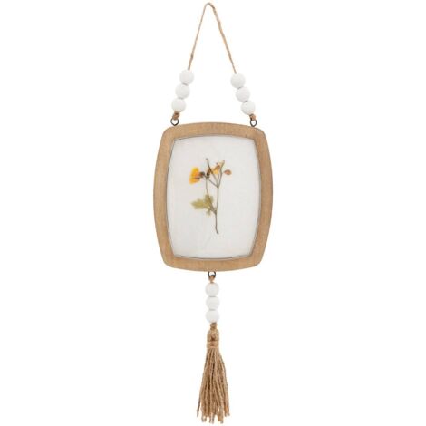 Decorazione murale floreale jayden wood 16x12cm - Atmosphera créateur d'intérieur
