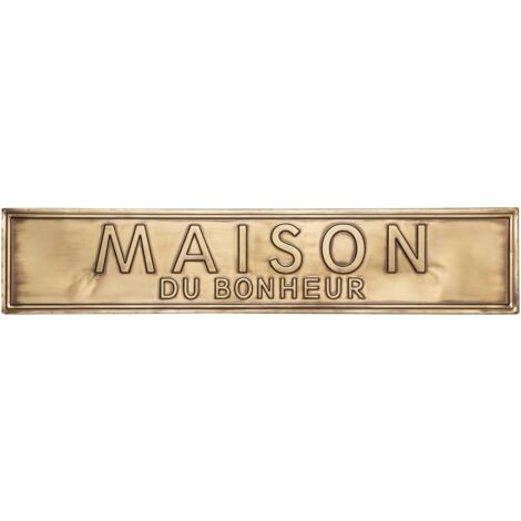 Decorazione murale in metallo goffrato 99x20cm - Atmosphera créateur d'intérieur