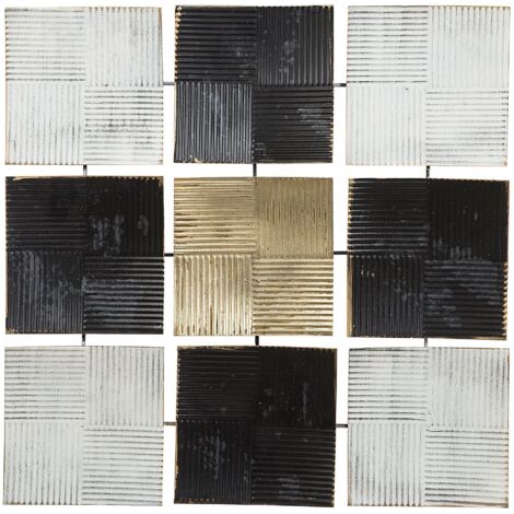 Decorazione murale nero / bianco / oro Titanium