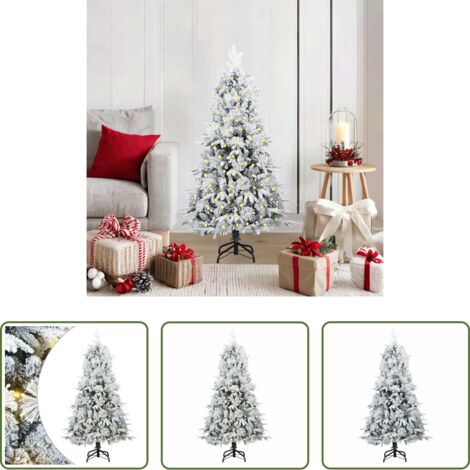 Decorazione natalizia -  Albero di Natale Artificiale con Rami Pieghevoli Verde 120 cm