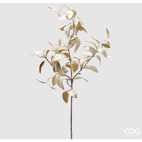 DECORAZIONE NATALIZIA, RAMO DI ULIVO, H86CM, COLORE CHAMPAGNE, NATALE, ADDOBBI DI NATALE