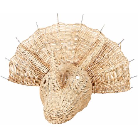 Decorazione parete Camera dei bambini Rattan animale testa Dinosauro luce Bioko