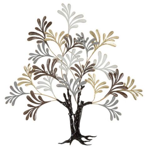 Decorazione Parete Ferro Albero cm 97,2X8,9X100,3 - LIXY