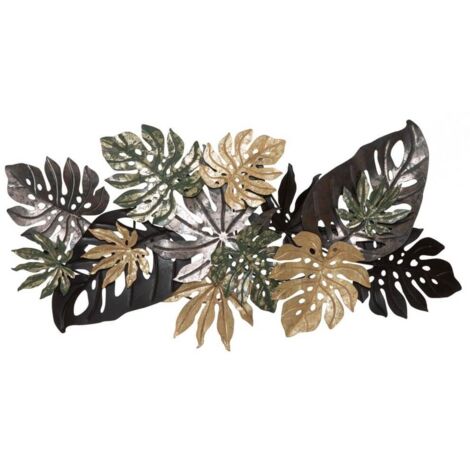 Decorazione parete ferro foglia antique cm 133X10X67 - ANTIQUE LEAF