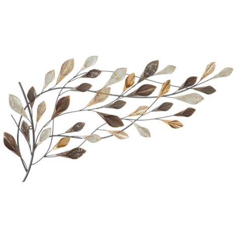 Decorazione parete ferro ramo design cm 115,5X6X65 - RAMO DESIGN