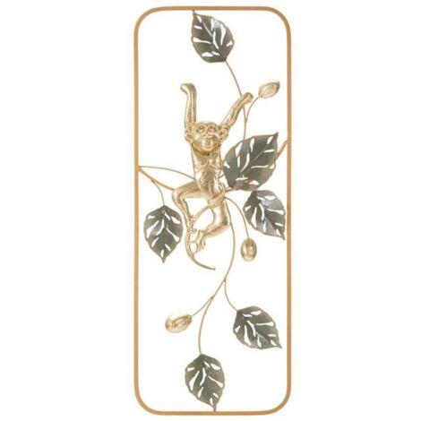 Decorazione Parete Ferro Scimmia cm 28,6X3,8X74,3 - MONKEY