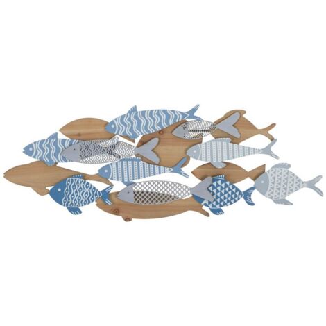 Decorazione Parete Muro Mare cm 91X3X33,5 - FISH SEA