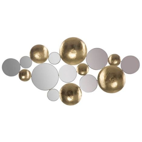 Decorazione parete specchiato gold glam cm 118X2,5X60 - GOLD GLAM
