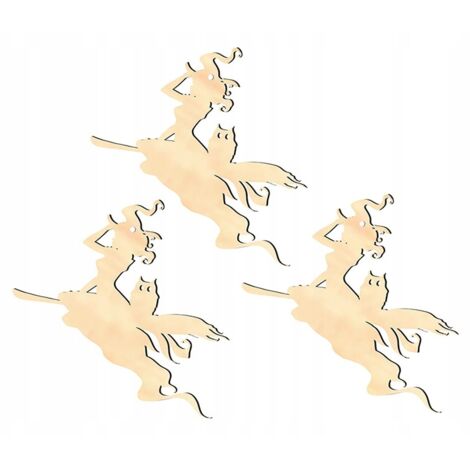 Decorazione pendente in legno HALLOWEEN H10 3 pz.