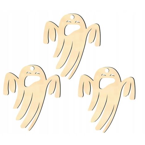 Decorazione pendente in legno HALLOWEEN H16 3 pz.
