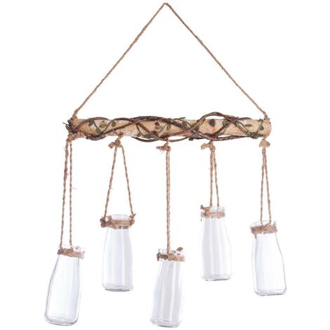 Decorazione pensile Atmosphera Vaso Decorativo Juta (44,5 x 40,5 x 6 cm)