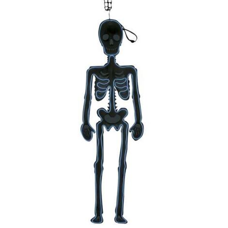 Decorazione pensile My Other Me Scheletro Luci Halloween Neon Sagome (90 x 30 cm)