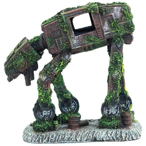 Decorazione per acquario, decorazione per robot da trasporto Imperial Walker - Decorazione per grotta con robot per acquario