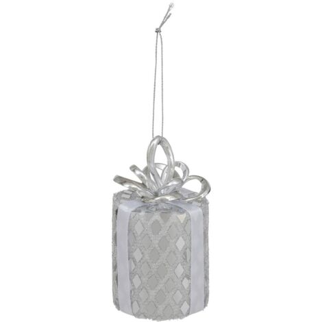 Decorazione per albero di natale in paillettes argento 10cm - Atmosphera créateur d'intérieur