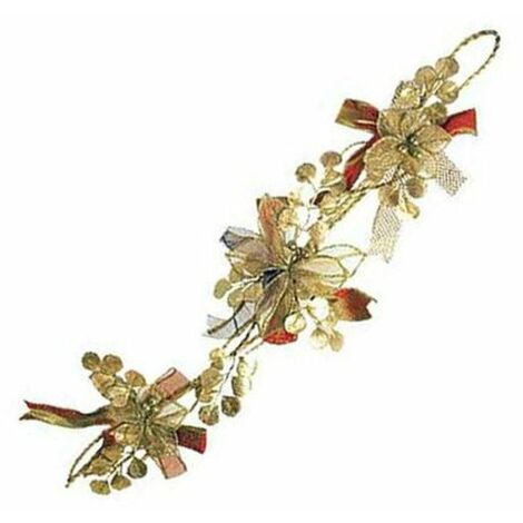 Decorazione per porta Arco 48 cm addobbo natalizio - colore oro