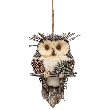Decorazione ramo gufo h 28 cm - Feeric lights & christmas